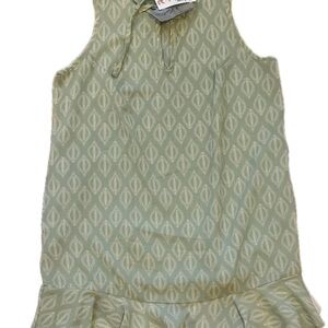 J Vladi Green Patterned Sleeveless Midi Dress Size Large